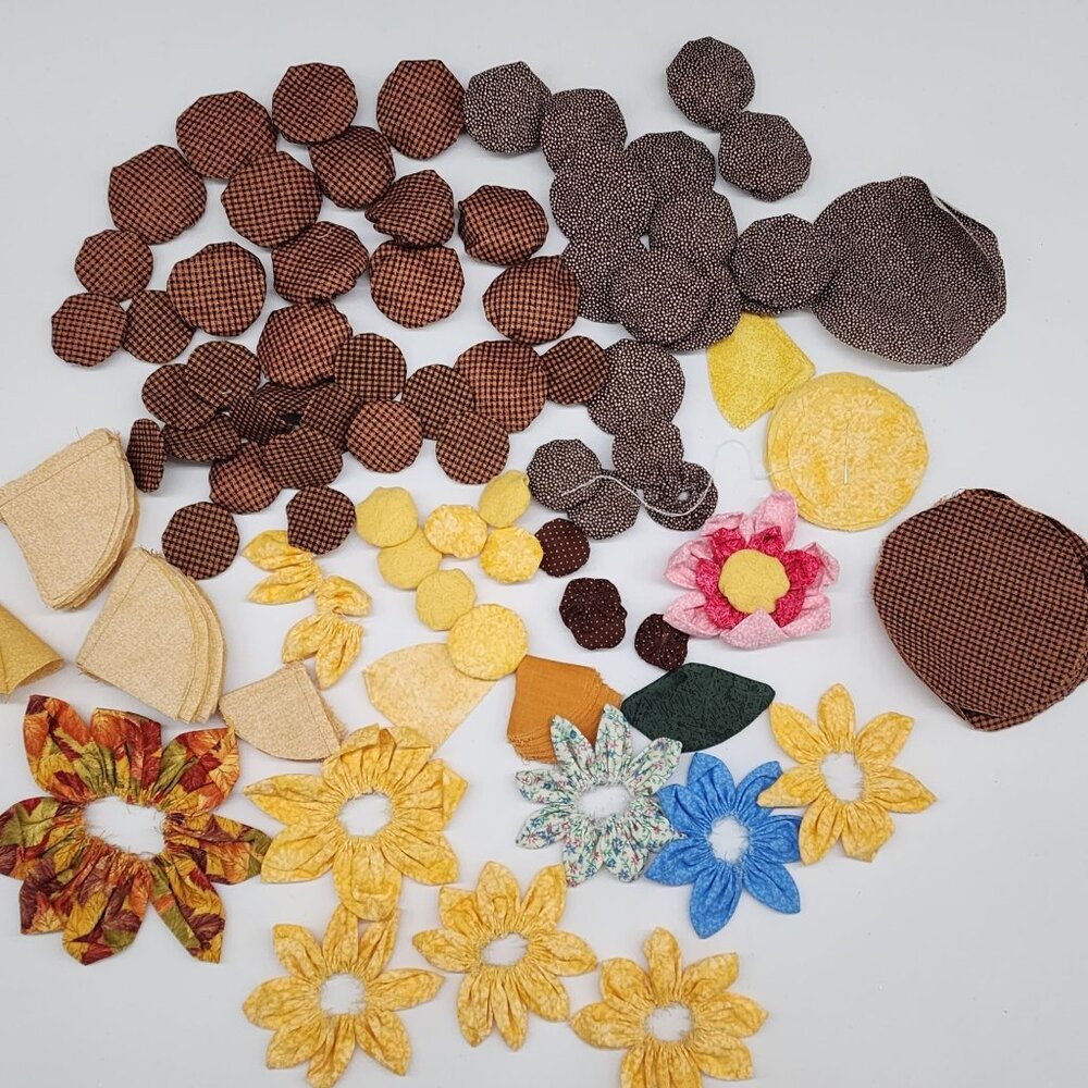 Assorted Quilting YOYO Flower Petals Shapes For Crafting Sewing Projects